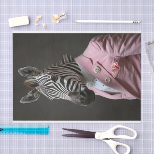 Alexander der Zebra Seidenpapier (Handwerk)