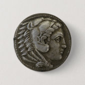 Alexander die Große Münze Button (Vorderseite)