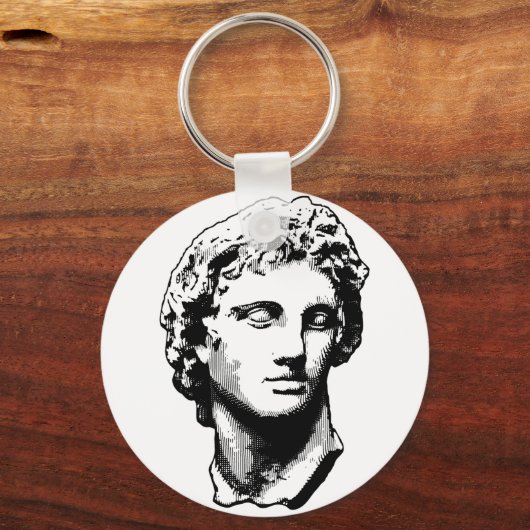 Alexander die Große Statue Schlüsselanhänger (Vorderseite)