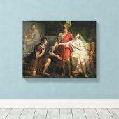 Alexander die Großen Hände über Campaspe Leinwanddruck (Insitu (Holzboden))