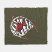 Alexander die Kardinals-Fleece-Decke Fleecedecke (Vorderseite (Horizontal))