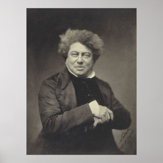 Alexander Dumas Portrait Poster (Vorne)