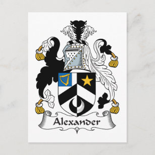 Alexander Familienwappen Postkarte