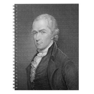Alexander Hamilton (1757-1804) graviert von John Notizblock