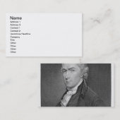 Alexander Hamilton (1757-1804) graviert von John Visitenkarte (Vorne/Hinten)