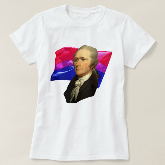 Alexander Hamilton + Bisexueller Stolz T-Shirt (Design vorne)