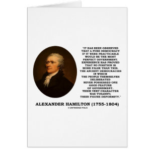 Alexander Hamilton Demokratie erlebt Tyrannie