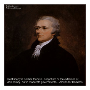 Alexander Hamilton "Echte Freiheit" Poster