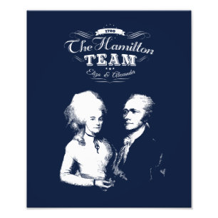 Alexander Hamilton, Eliza. Geschichtsgeschenke. Fotodruck