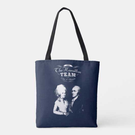 Alexander Hamilton, Eliza. Geschichtsgeschenke. Tasche (Rückseite)