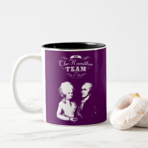 Alexander Hamilton, Eliza. Geschichtsgeschenke. Zweifarbige Tasse