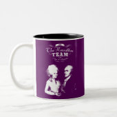 Alexander Hamilton, Eliza. Geschichtsgeschenke. Zweifarbige Tasse (Links)