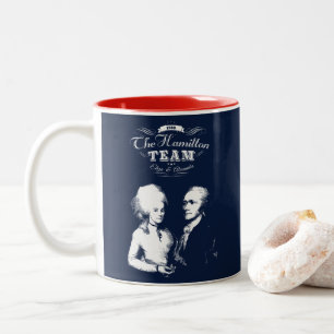 Alexander Hamilton, Eliza. Geschichtsgeschenke. Zweifarbige Tasse