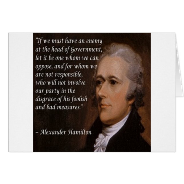 Alexander Hamilton "Enemy Leader"-Geschenk (Vorderseite (Horizontal))