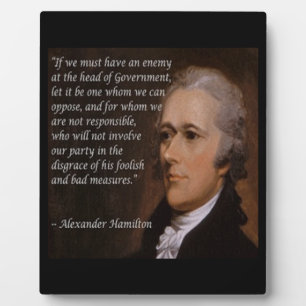 Alexander Hamilton "Enemy Leader"-Geschenk Fotoplatte