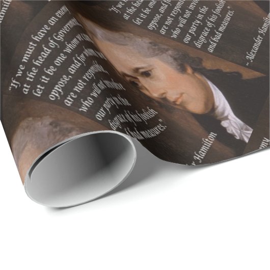 Alexander Hamilton "Enemy Leader"-Geschenk Geschenkpapier (Rolleneckpunkt)