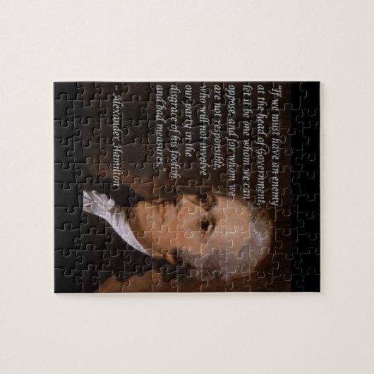 Alexander Hamilton "Enemy Leader"-Geschenk Puzzle (Horizontal)