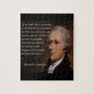 Alexander Hamilton "Enemy Leader"-Geschenk Puzzle