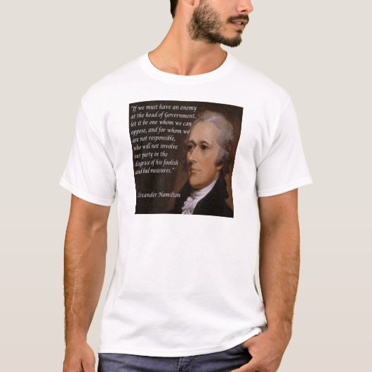 Alexander Hamilton "Enemy Leader"-Geschenk T-Shirt (Vorderseite)