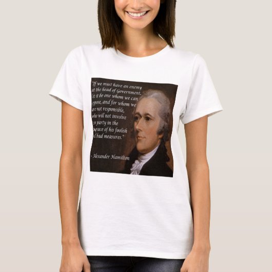 Alexander Hamilton "Enemy Leader"-Geschenk T-Shirt (Vorderseite)