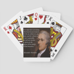 Alexander Hamilton "Feindlicher Führer" Geschenk Spielkarten