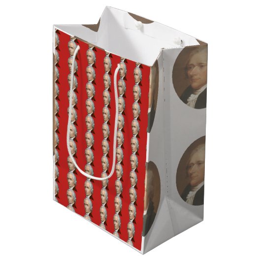 Alexander Hamilton-Geschenk-Tasche Mittlere Geschenktüte (Vorderseite Schrägansicht)