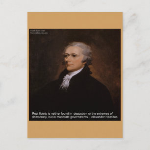 Alexander Hamilton Geschenke Postkarte
