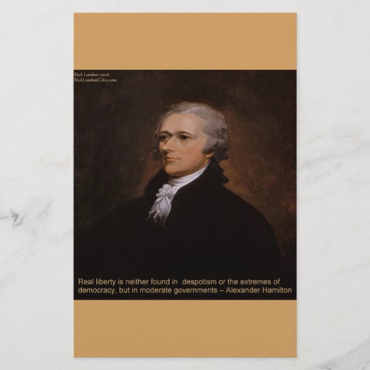 Alexander Hamilton Gifts Briefpapier (Vorderseite)