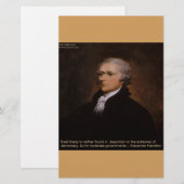 Alexander Hamilton Gifts Briefpapier (Vorne/Hinten)
