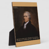 Alexander Hamilton Gifts Fotoplatte (Seite)