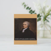 Alexander Hamilton Gifts Postkarte (Stehend Vorderseite)
