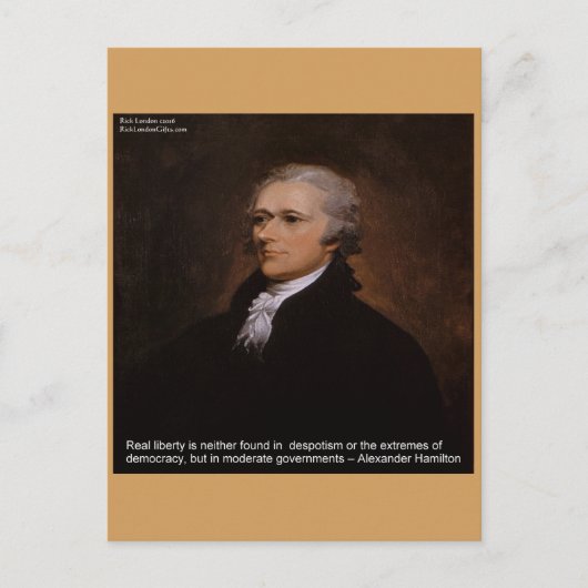 Alexander Hamilton Gifts Postkarte (Vorderseite)