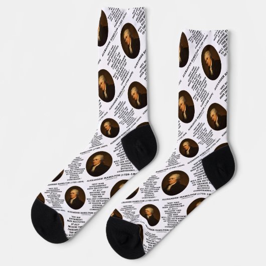 Alexander Hamilton Government Passion Constraint Socken (Linkes Detail)