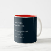 Alexander Hamilton Grat geschossenes erstes Zweifarbige Tasse (VorderseiteRechts)