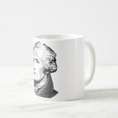 Alexander Hamilton - Gründervater-Grafik Kaffeetasse (VorderseiteRechts)