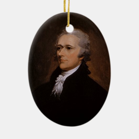 Alexander Hamilton Keramik Ornament (Hinten)