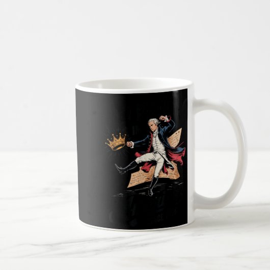Alexander Hamilton Kings Amerika Lustig 4. Juli Kaffeetasse (Rechts)