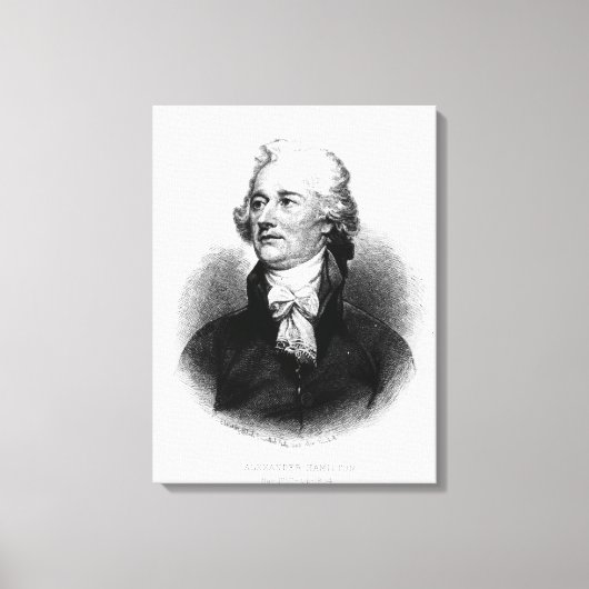 Alexander Hamilton Leinwanddruck (Vorderseite)