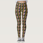 Alexander Hamilton Pop Art Portrait Leggings (Vorderseite)