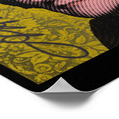 Alexander Hamilton Pop Art Portrait Poster (Ecke)