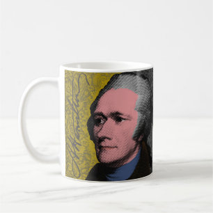 Alexander Hamilton Pop Art-Porträt Kaffeetasse