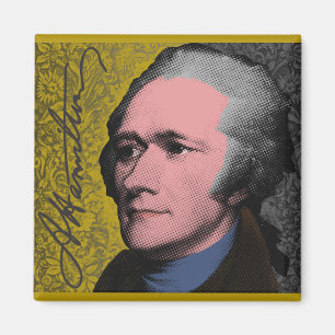 Alexander Hamilton Pop Art-Porträt Magnet