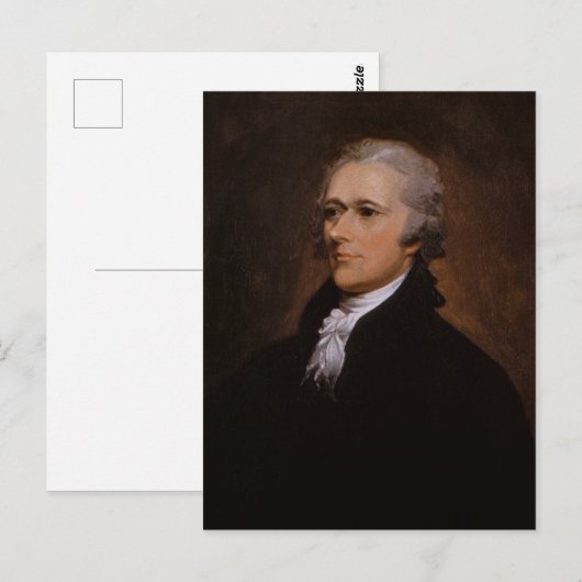 Alexander Hamilton Postkarte (Vorne/Hinten)