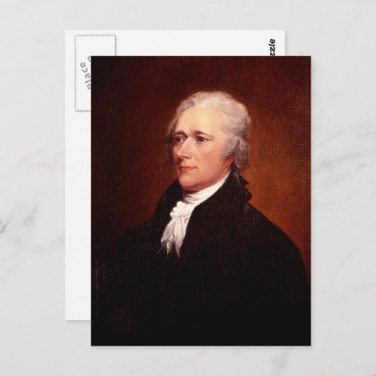 Alexander Hamilton Postkarte (Vorne/Hinten)