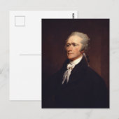 Alexander Hamilton Postkarte (Vorne/Hinten)