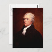 Alexander Hamilton Postkarte (Vorne/Hinten)
