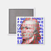 Alexander Hamilton Quote Magnet (Vorderseite/Rückseite)