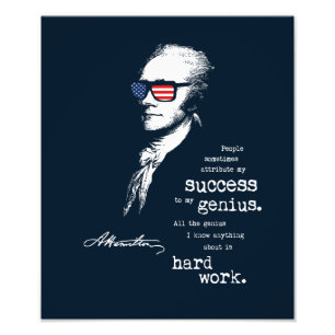 Alexander Hamilton Quote Sprichwort. Motivierend G Fotodruck