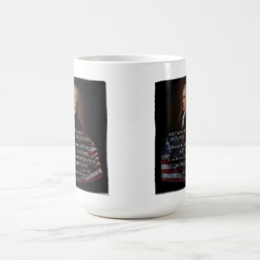 Alexander Hamilton Quote T - Shirt Kaffeetasse (Mittel)