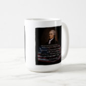 Alexander Hamilton Quote T - Shirt Kaffeetasse (VorderseiteRechts)